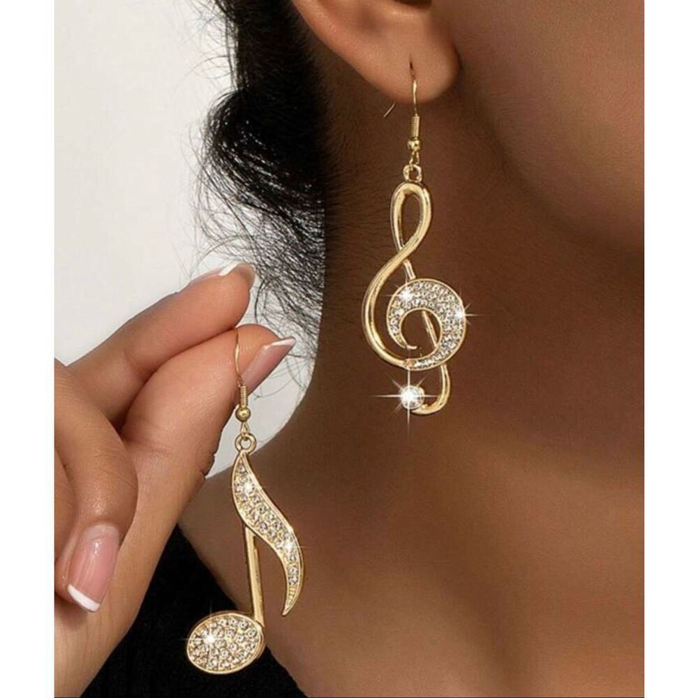 Musical Note Earrings - Picture 5 of 5